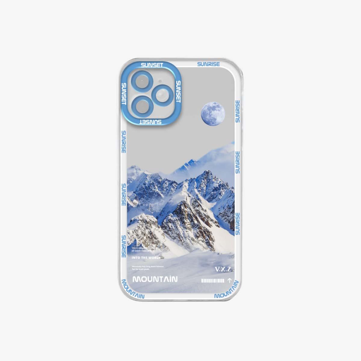 Transparent Phone Case | White Snow Mountain - SPICEUP