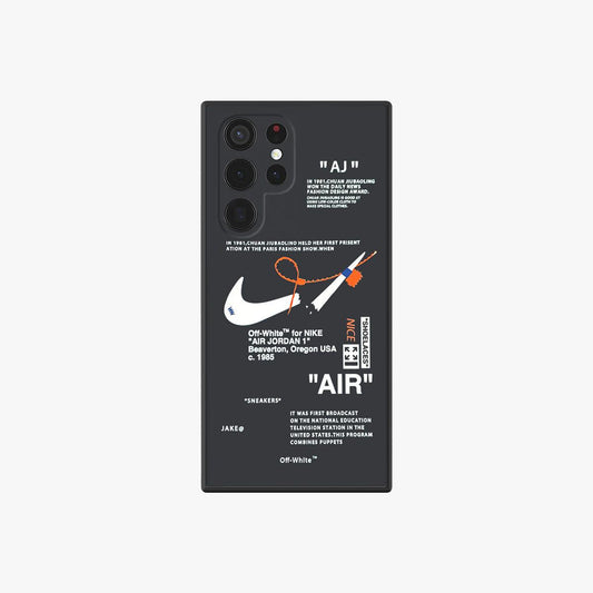 Galaxy Phone Case | Nike x Off White inspired Black - SPICEUP