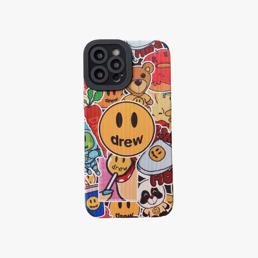 Leather Phone Case | Let's Emoji Party 2 - SPICEUP