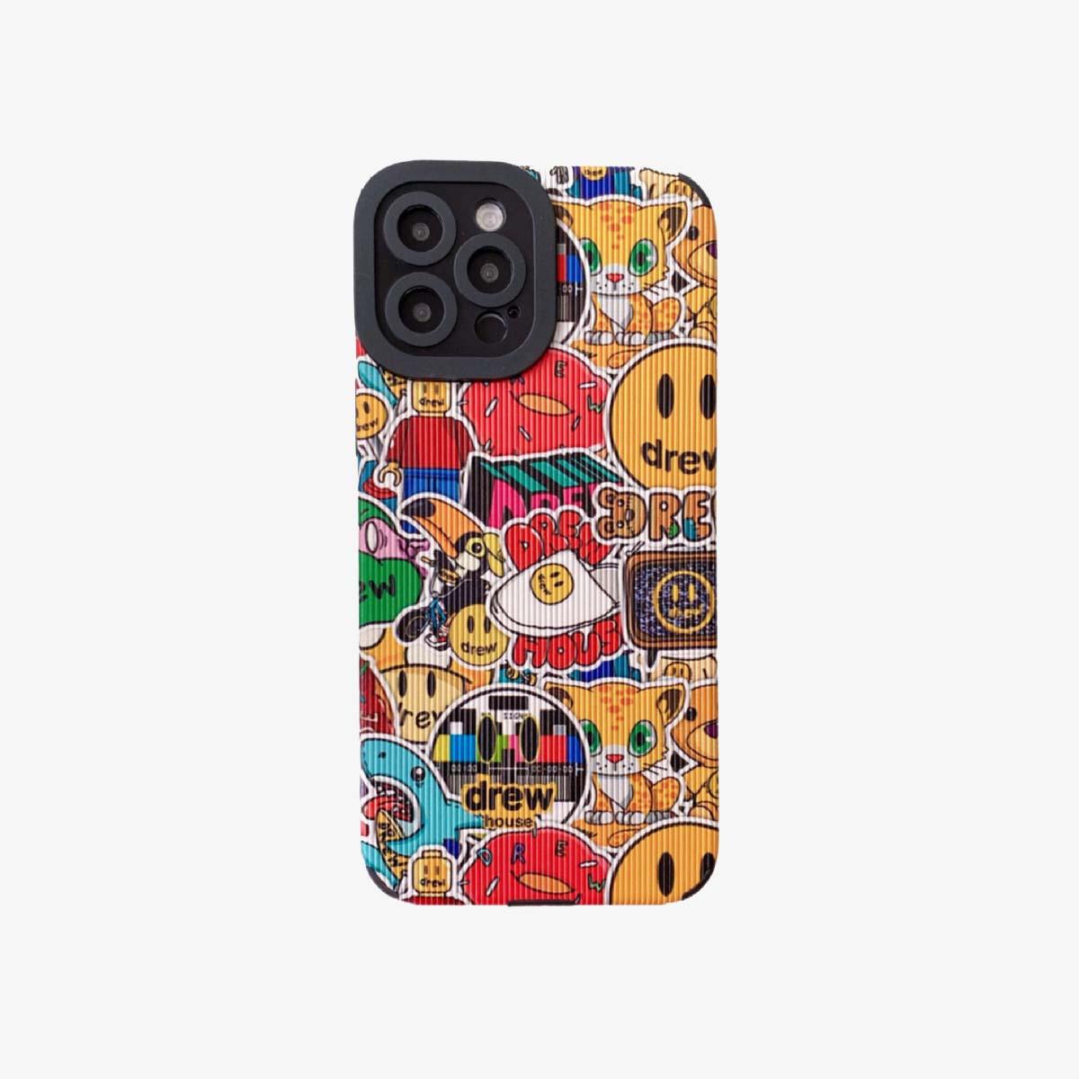 Leather Phone Case | Let's Emoji Party 1 - SPICEUP