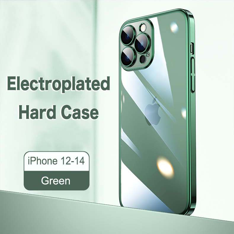 Basic Phone Case | Electroplated Full-Wrap Hard Case Green - SPICEUP