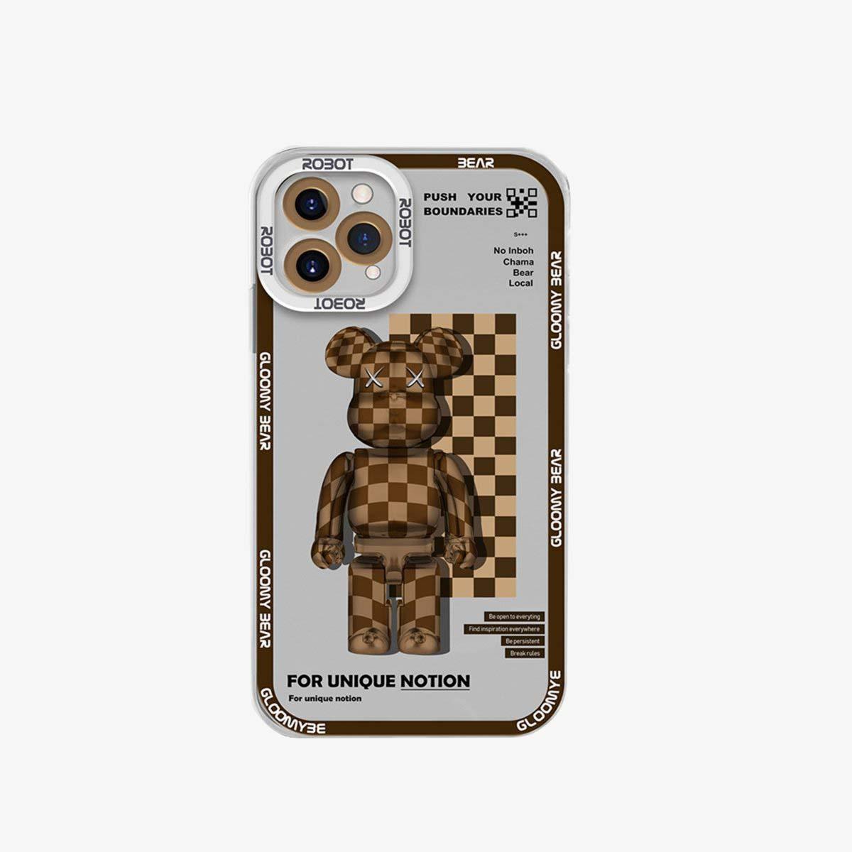Limited Phone Case | Brown Monogram Bear - SPICEUP