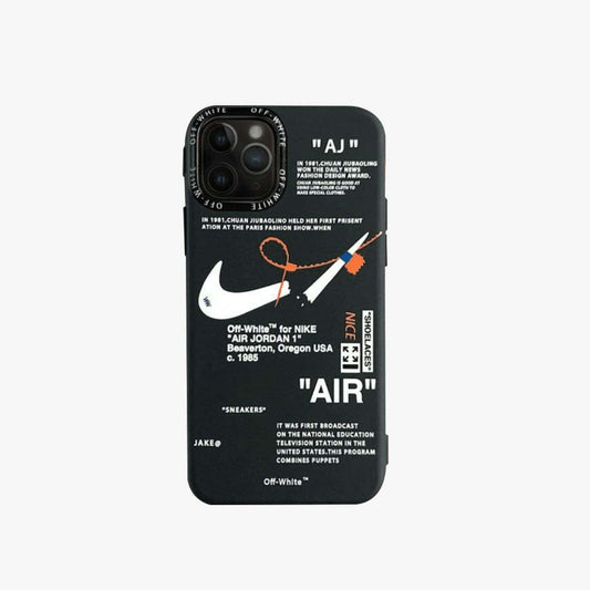 Limited Phone Case | Nike x Off White inspired Black - SPICEUP