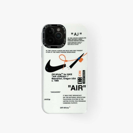 Limited Phone Case | Nike x Off White inspired White - SPICEUP