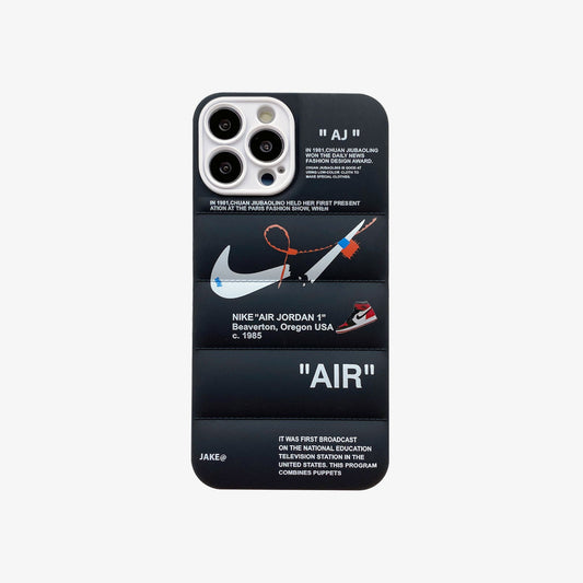 SALE | 3D Phone Case | Nike x Off White inspired Black - SPICEUP
