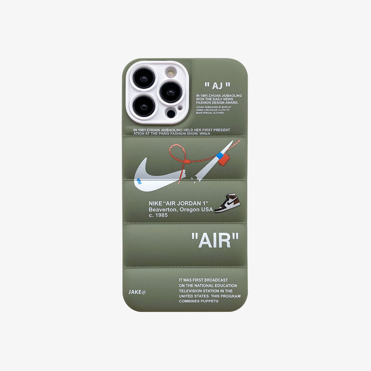 SALE | 3D Phone Case | Nike x Off White inspired Green - SPICEUP