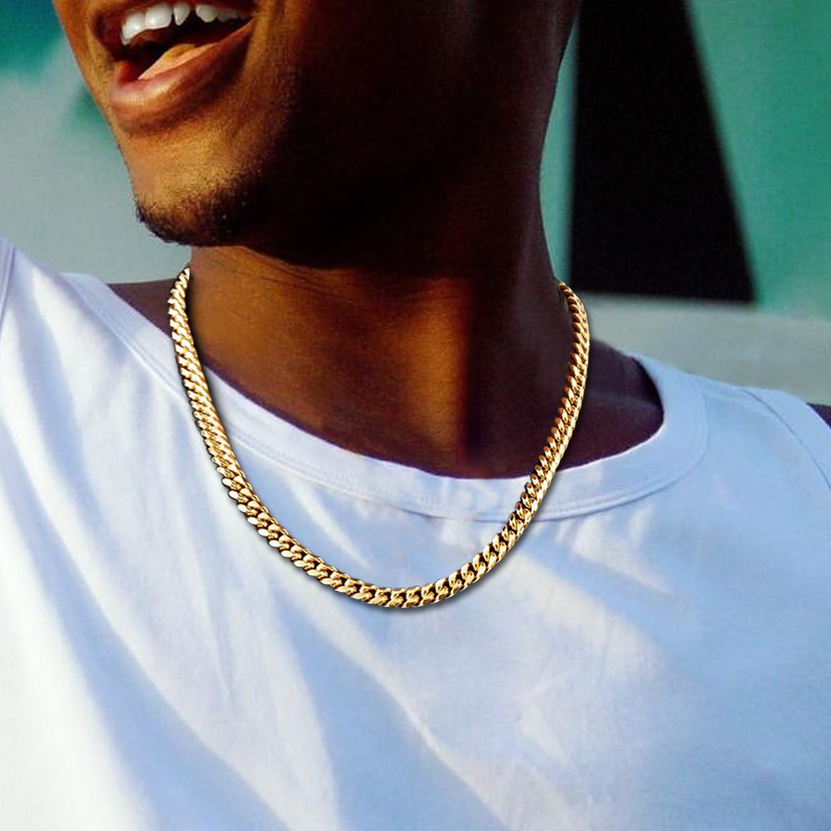 12mm 14K Gold Miami Cuban Chain - SPICEUP