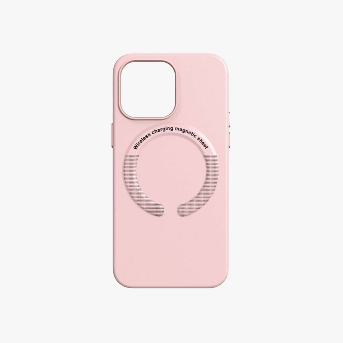MagSafe Phone Case | Leather Phone Case Baby Pink - SPICEUP