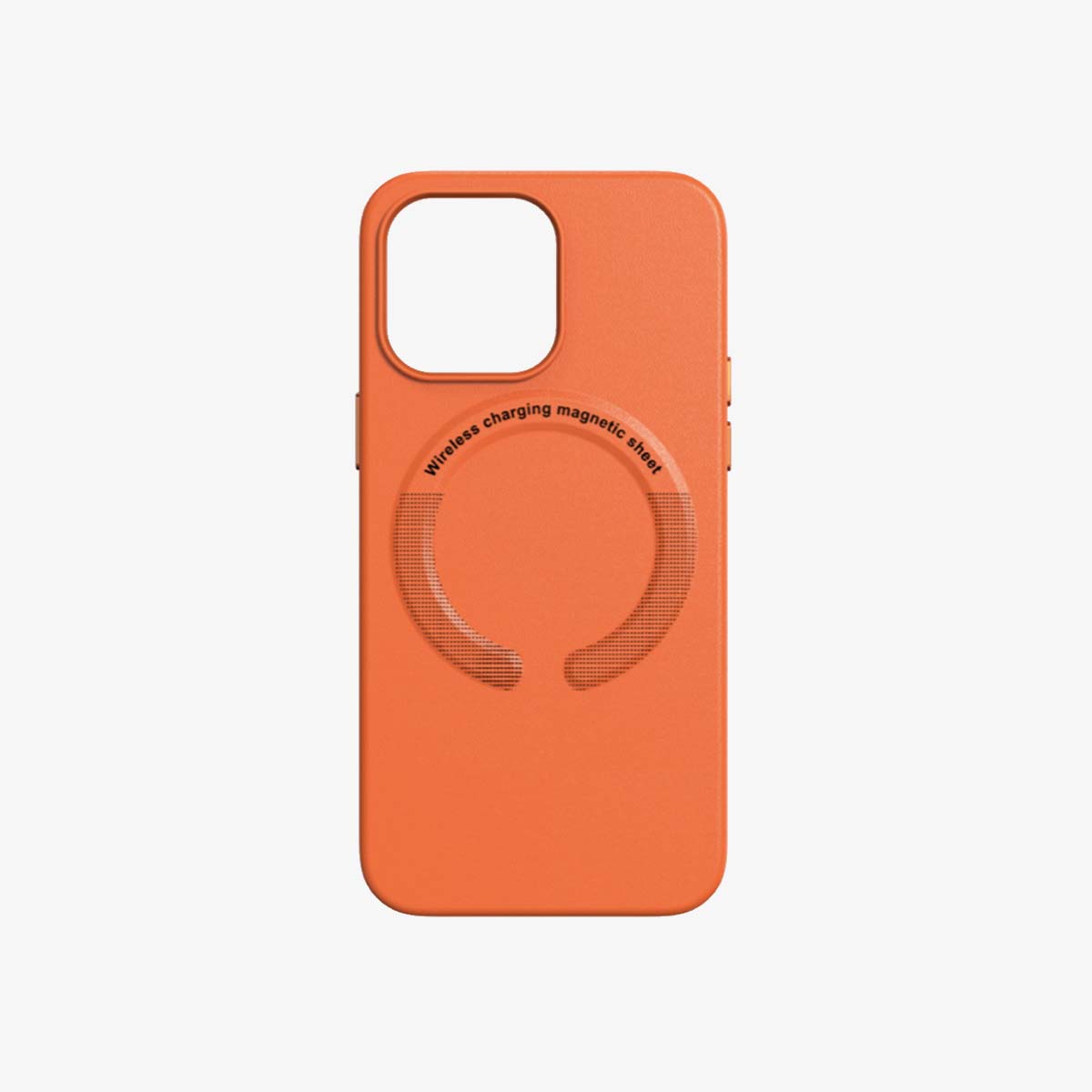 MagSafe Phone Case | Leather Phone Case Orange - SPICEUP