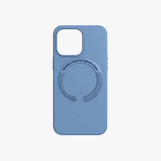MagSafe Phone Case | Leather Phone Case Sky Blue - SPICEUP