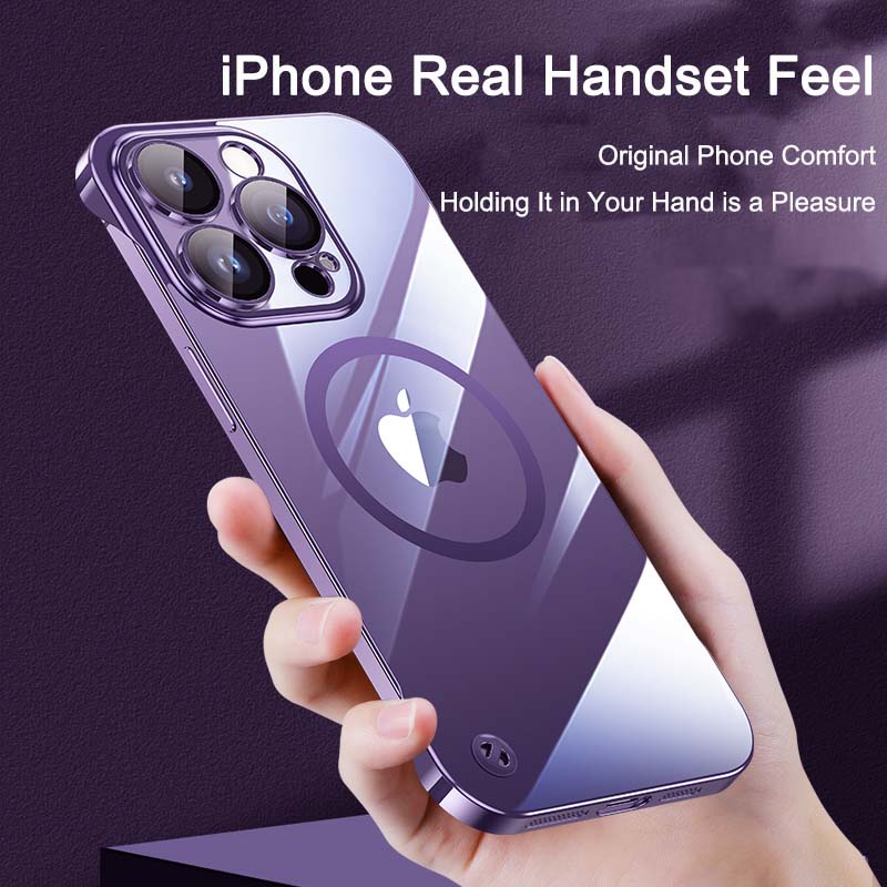 Magsafe Phone Case | Transparent Electroplated Hard Case - SPICEUP