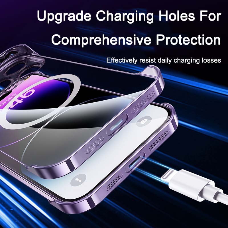 Magsafe Phone Case | Transparent Electroplated Hard Case - SPICEUP