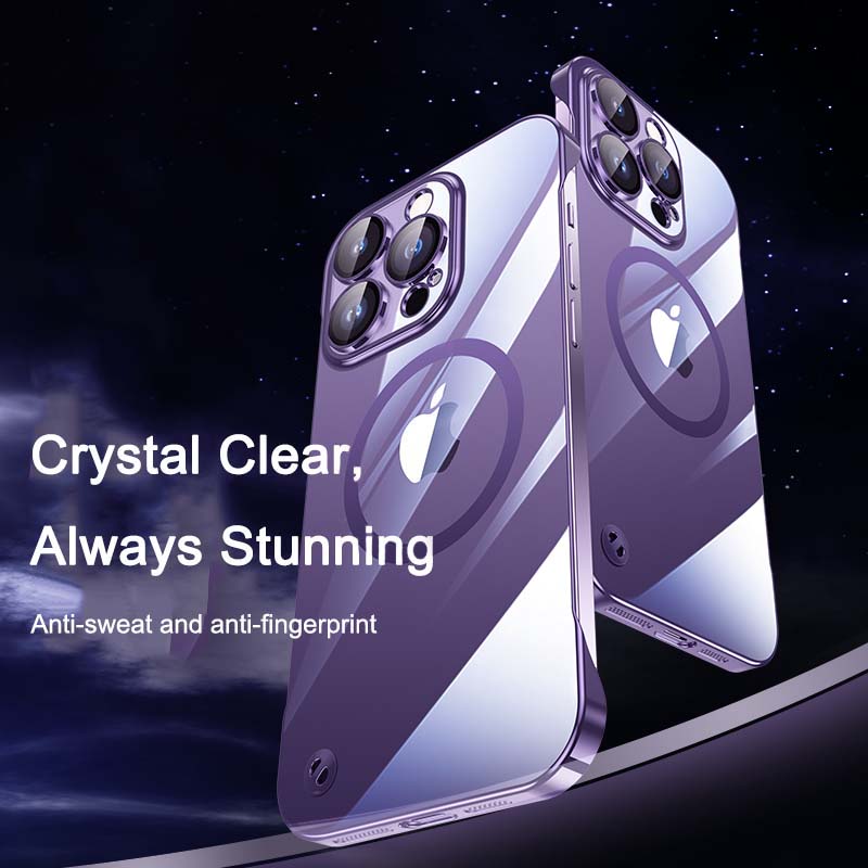 Magsafe Phone Case | Transparent Electroplated Hard Case - SPICEUP