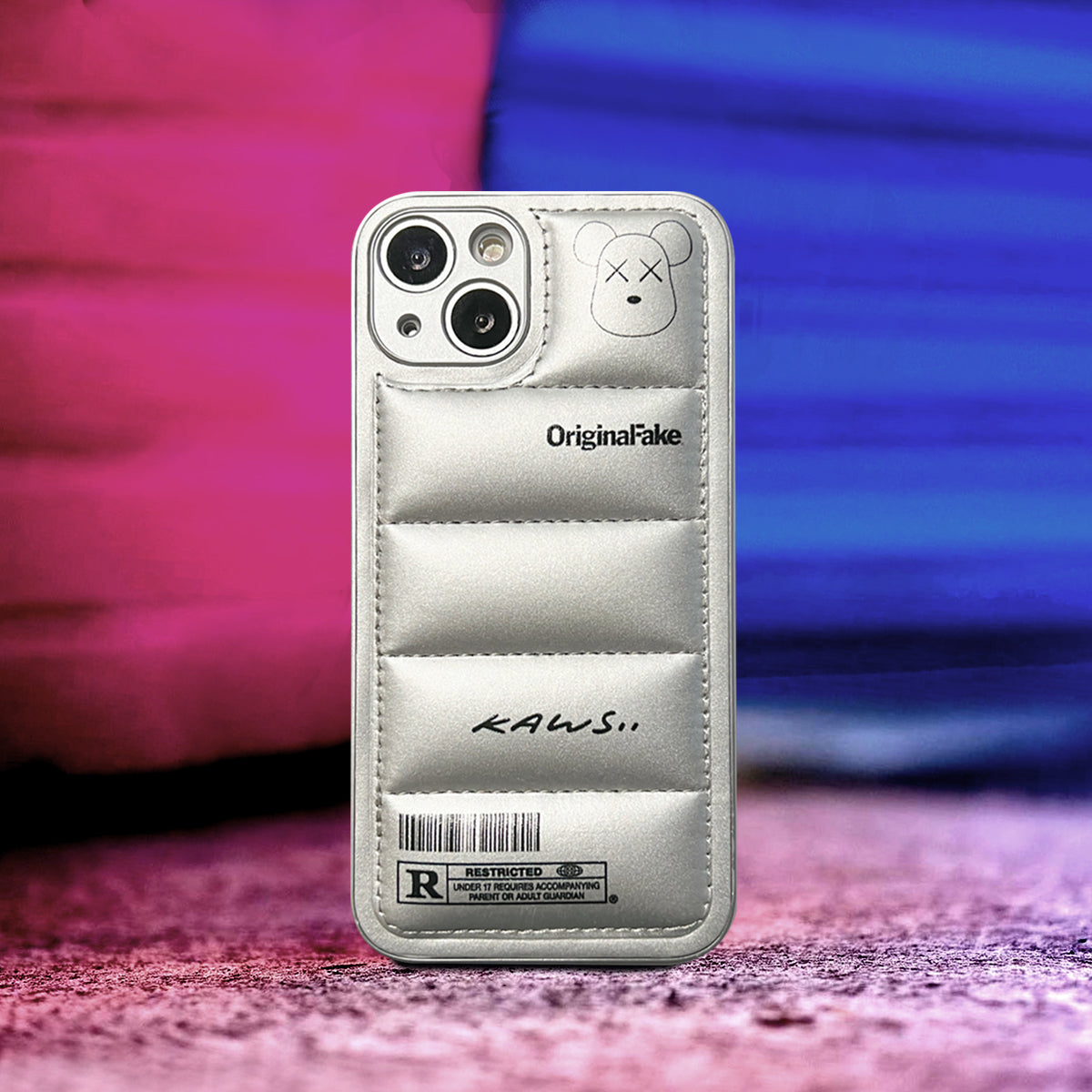 3D Phone Case | Silver Bear Feathered - SPICEUP