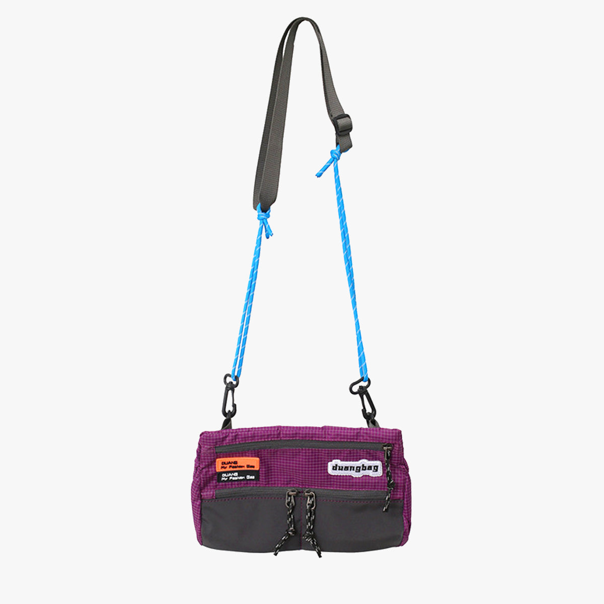 Multi-Pocket Crossbody Bag | Purple - SPICEUP