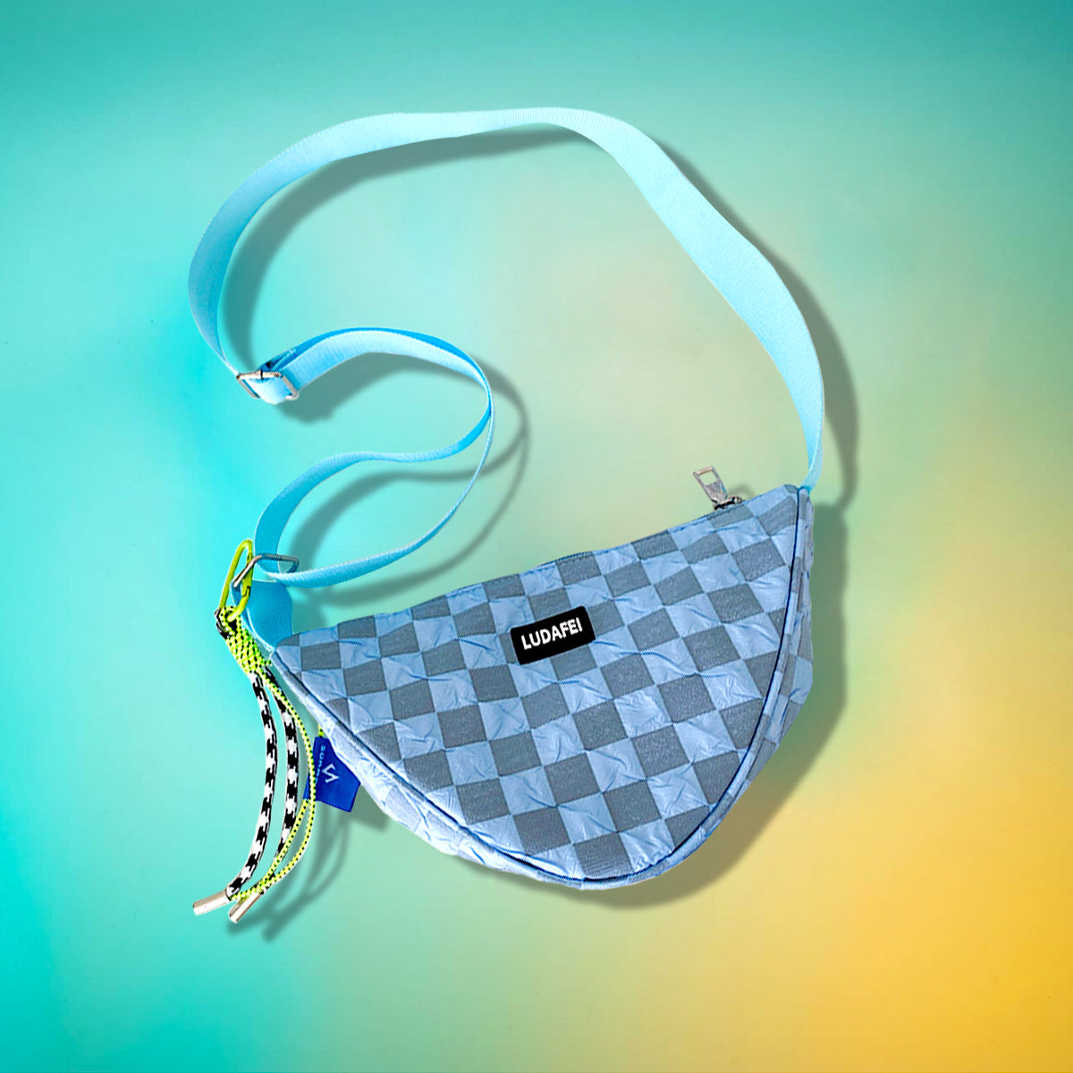 Monogram Triangular Bag | Blue - SPICEUP