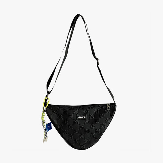 Monogram Triangular Bag | Black - SPICEUP