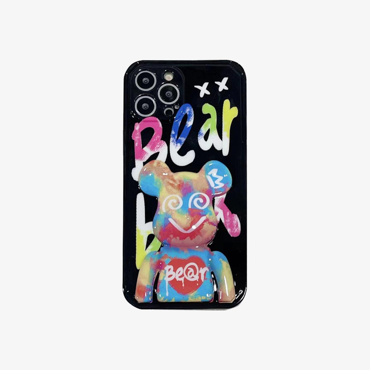 3D Phone Case | Watercolour Bear Red - SPICEUP